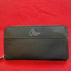 Celine Dion identity block black wallet